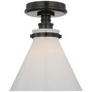 Parkington 9" Conical Flush Mount in Bronze