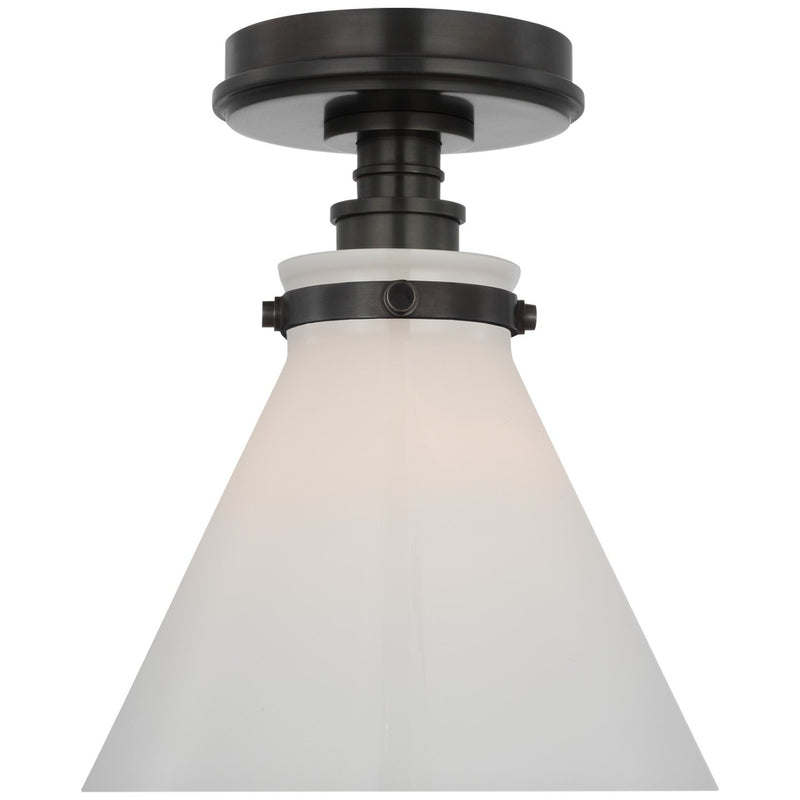 Parkington 9" Conical Flush Mount in Bronze