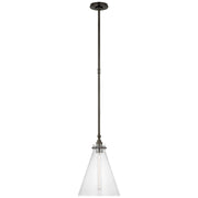 Parkington 11" Conical Pendant in Bronze