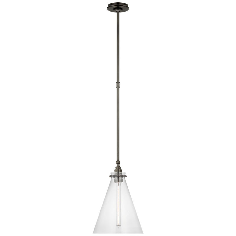Parkington 11" Conical Pendant in Bronze