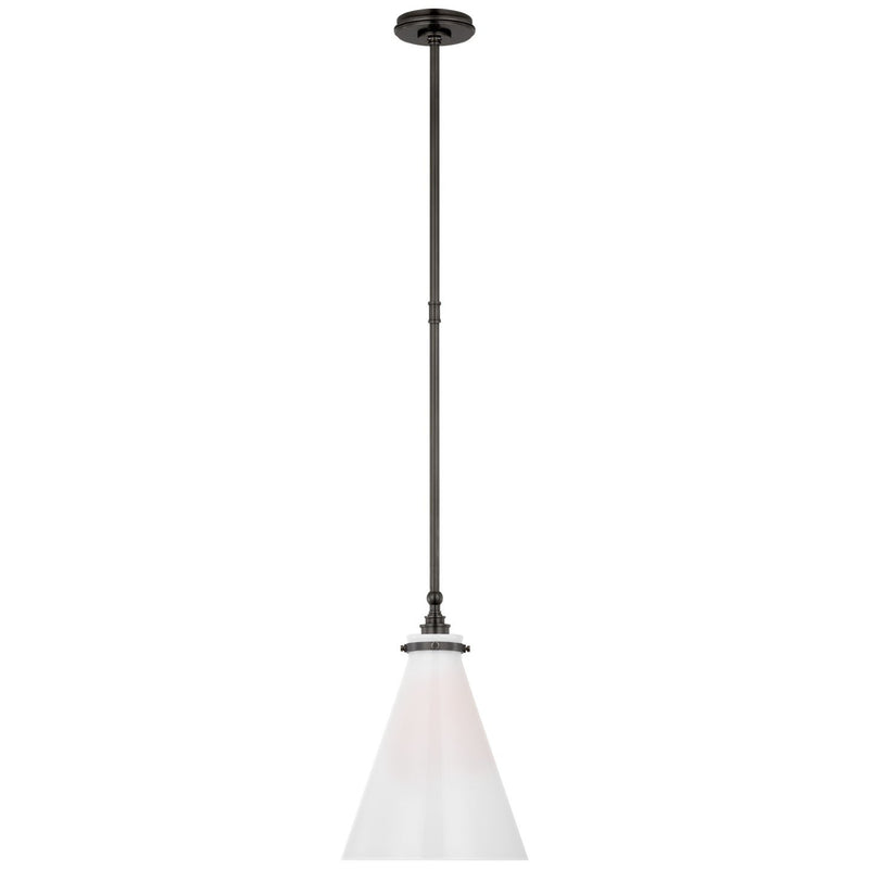 Parkington 11" Conical Pendant in Bronze