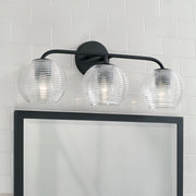 Dolan 3-Light Bath Vanity Light in Matte Black