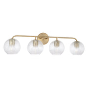 Dolan 4-Light Bath Vanity Light in Matte Brass