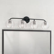 Dolan 4-Light Bath Vanity Light in Matte Black