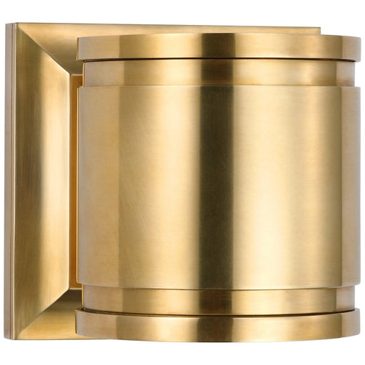 Provo 5" Canister Outdoor Wall Sconce in Antique-Burnished Brass