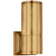 Provo 10" Canister Outdoor Wall Sconce in Antique-Burnished Brass