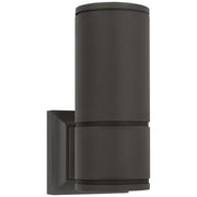 Provo 10" Canister Outdoor Wall Sconce in Matte Black