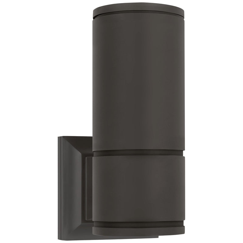 Provo 10" Canister Outdoor Wall Sconce in Matte Black