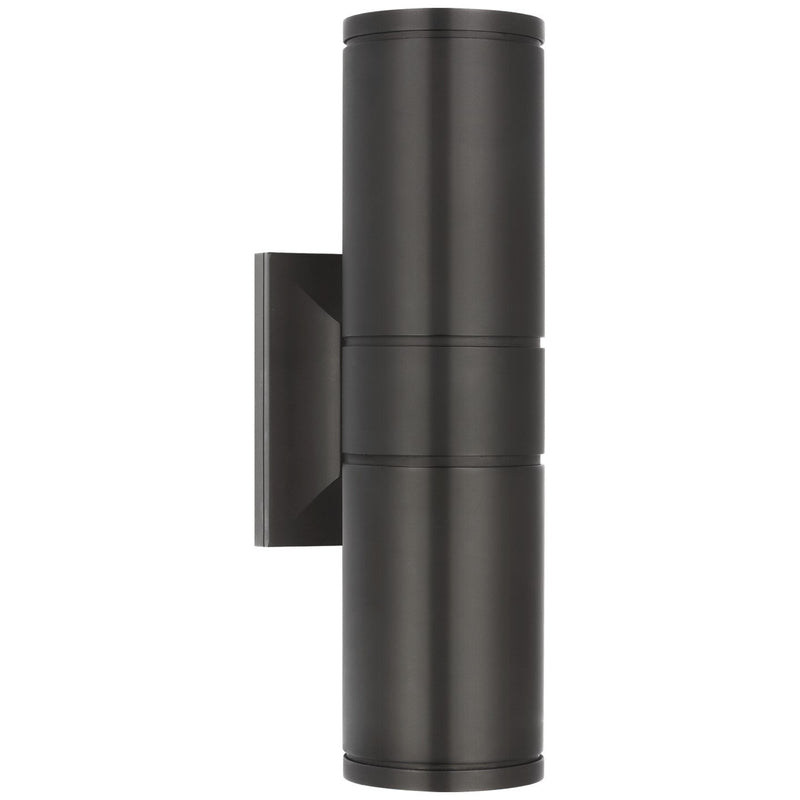 Provo 14" Canister Outdoor Wall Sconce in Matte Black