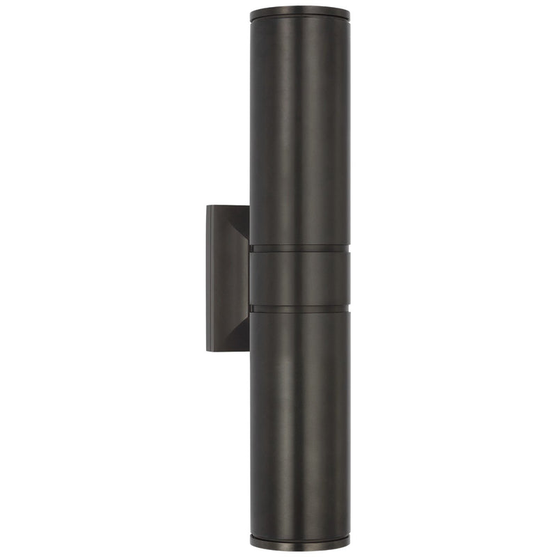 Provo 20" Canister Outdoor Wall Sconce in Bronze