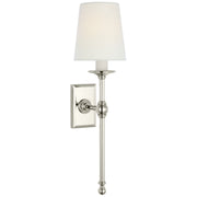 Classic 19" Tail Wall Sconce in Polished Nickel