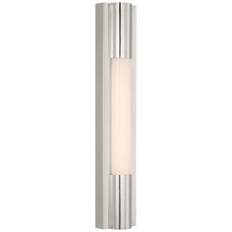 Ellington 16" Slimline Outdoor Wall Sconce in Polished Nickel
