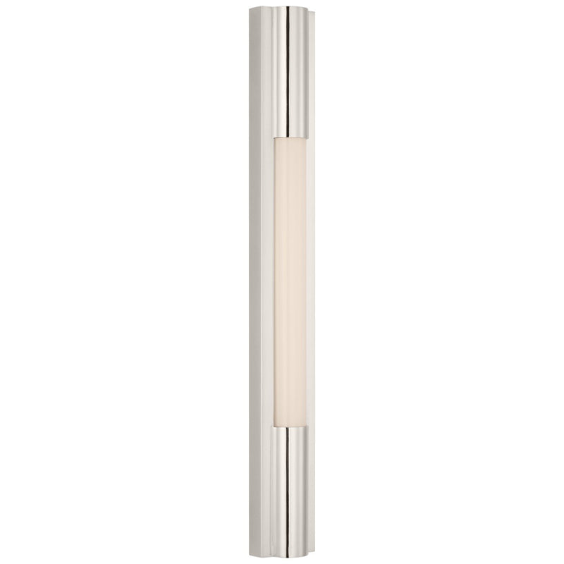 Ellington 24" Slimline Outdoor Wall Sconce in Polished Nickel