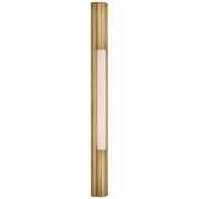 Ellington 32" Slimline Outdoor Wall Sconce in Hand-Rubbed Antique Brass