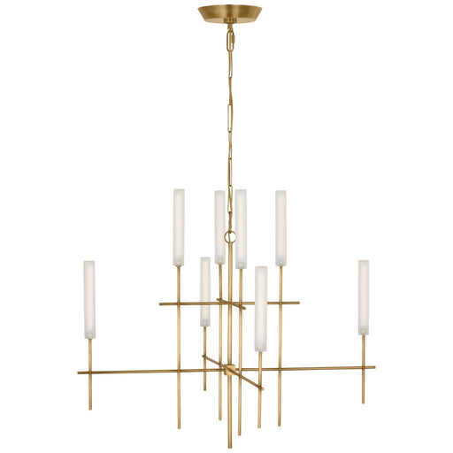 Fay 32" Chandelier in Hand-Rubbed Antique Brass