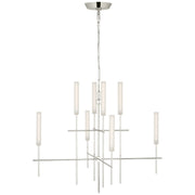 Fay 32" Chandelier in Polished Nickel