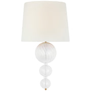Talia 18" Wall Sconce in Gild and Clear Swirled Glass