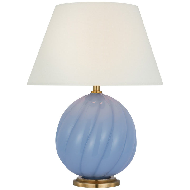 Talia 13" Cordless Accent Table Lamp in Blue