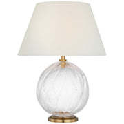 Talia 13" Cordless Accent Table Lamp in Clear Glass