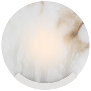 Melange 13" Round Wall Sconce in Polished Nickel