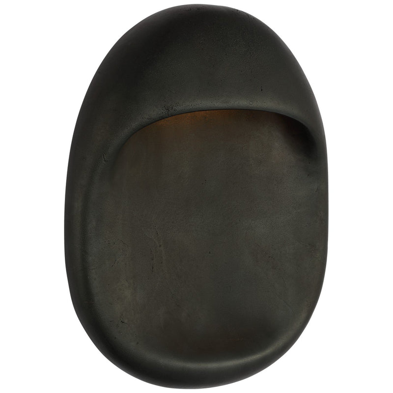 Esculpa 14" Rounded Outdoor Wall Sconce in Museum Bronze