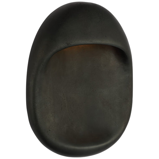 Esculpa 14" Rounded Outdoor Wall Sconce in Museum Bronze