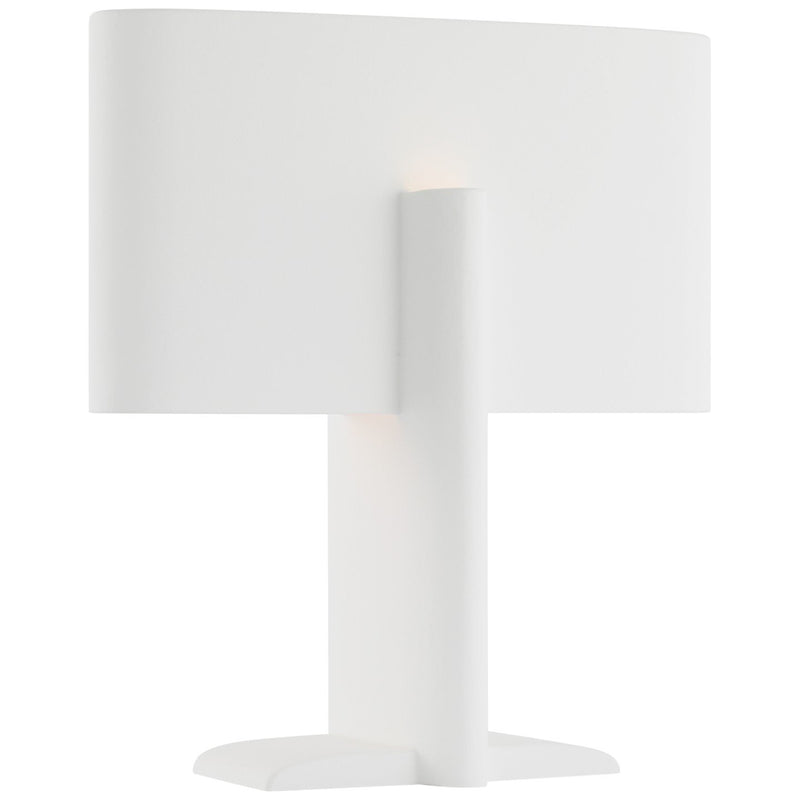 Lotura 17" Intersecting Table Lamp in Museum White