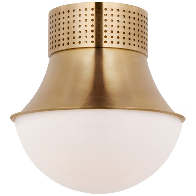 Precision 9" Flush Mount in Antique Burnished Brass