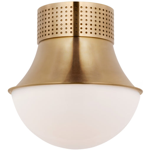 Precision 9" Flush Mount in Antique Burnished Brass