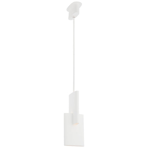 Lotura 8" Intersecting Pendant in Museum White