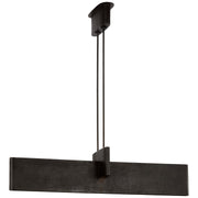 Lotura 48" Intersecting Linear Pendant in Museum Black