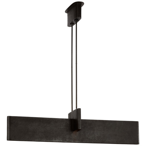 Lotura 48" Intersecting Linear Pendant in Museum Black