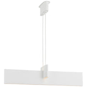 Lotura 48" Intersecting Linear Pendant in Museum White