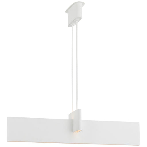 Lotura 48" Intersecting Linear Pendant in Museum White