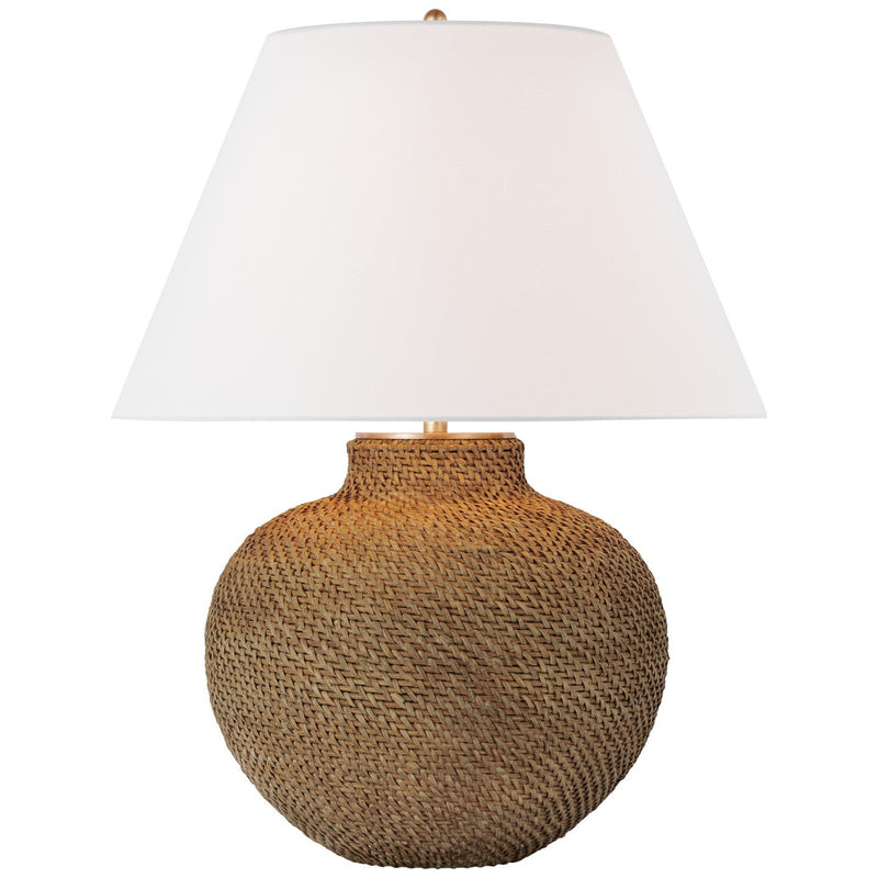 Avedon Medium Table Lamp in Natural Rattan