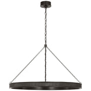 Menil 40" Ring Pendant in Bronze