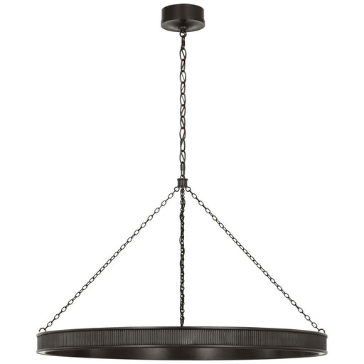 Menil 40" Ring Pendant in Bronze