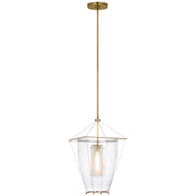 Ovalle 13" Lantern Pendant in Antique Burnished Brass