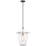 Ovalle 13" Lantern Pendant in Bronze