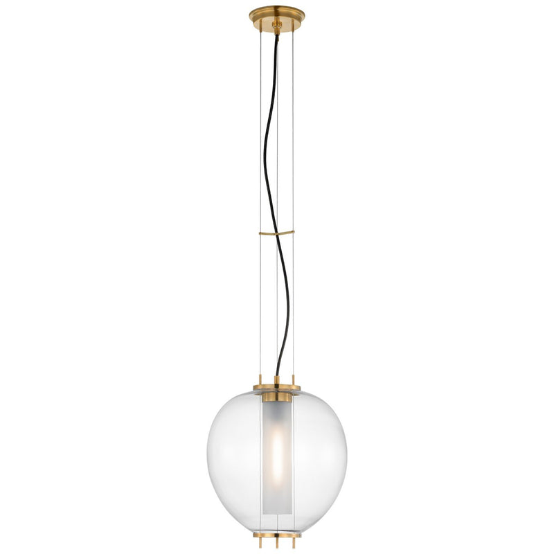 Taro 13" Lantern Pendant in Antique Burnished Brass