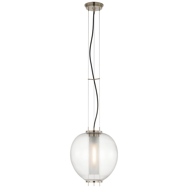 Taro 13" Lantern Pendant in Antique Nickel
