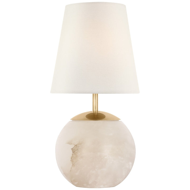 Terri 12" Cordless Accent Table Lamp in Alabaster