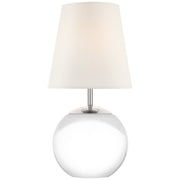 Terri 12" Cordless Accent Table Lamp in Crystal