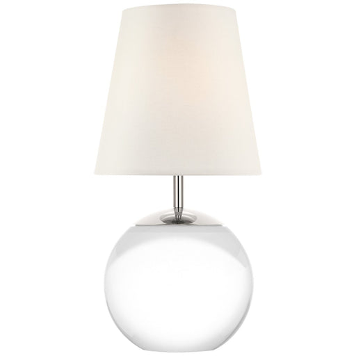 Terri 12" Cordless Accent Table Lamp in Crystal