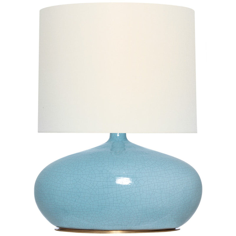 Olinda 24" Low Table Lamp in Crackled Robin