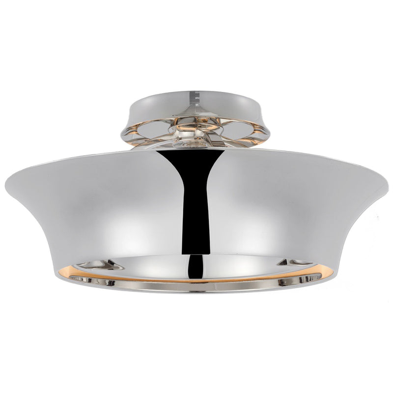 Garland 15" Dual Lit Ring Semi-Flush Mount in Polished Nickel