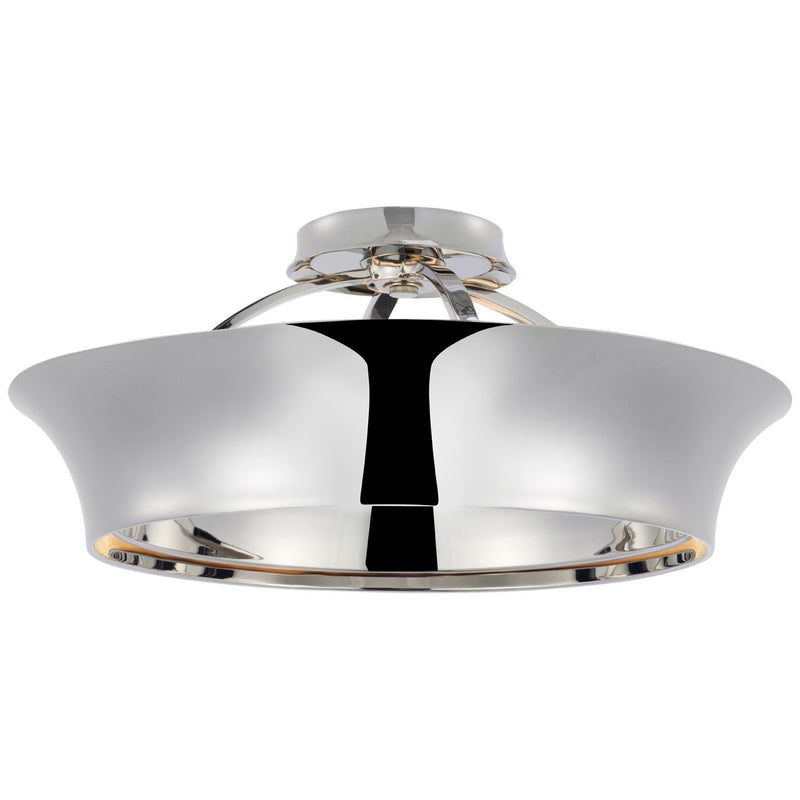 Garland 20" Dual Lit Ring Semi-Flush Mount in Polished Nickel