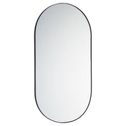 21" x 40" Capsule Mirror in Matte Black