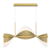 Voltik 120-Light 39.5" Linear Pendant in Matte Gold