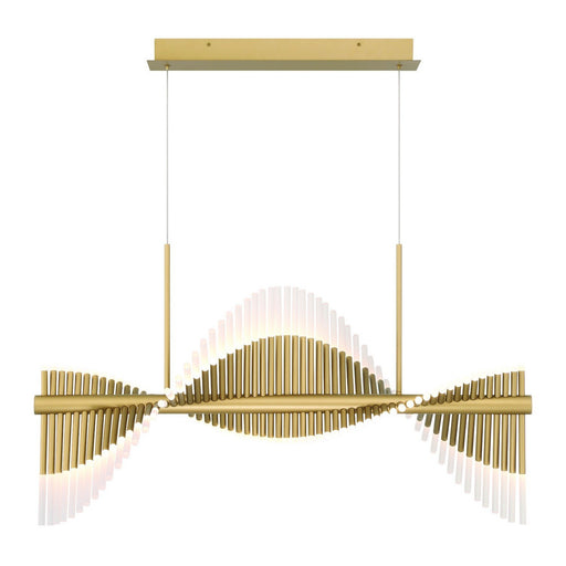 Voltik 120-Light 39.5" Linear Pendant in Matte Gold